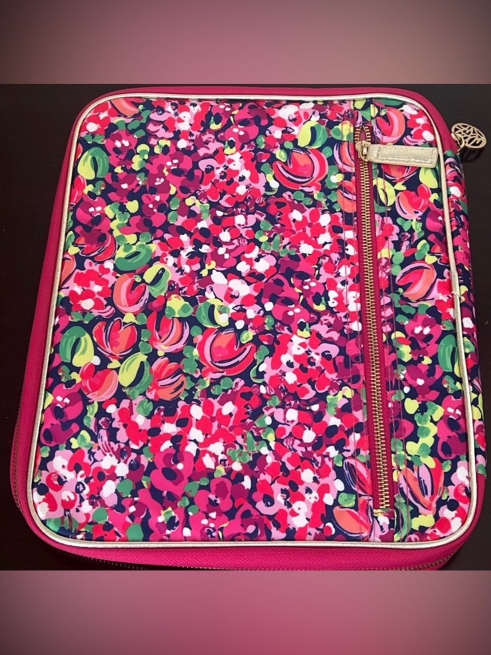 Lilly Pulitzer Pink Floral Print Electronics Case